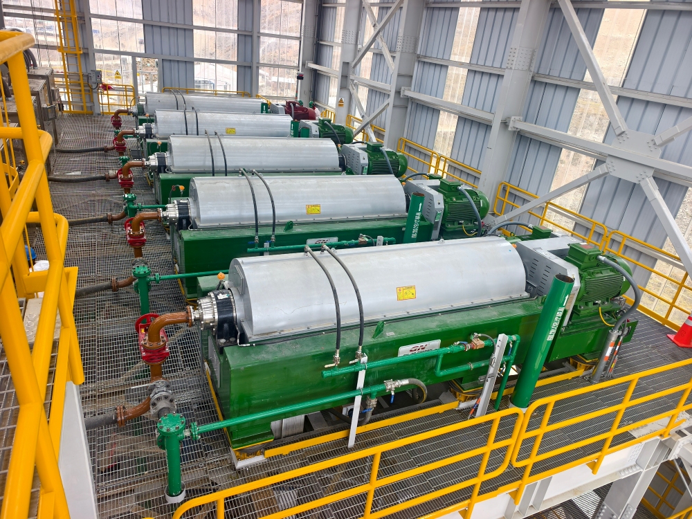 Five GN Decanter Centrifuges Successfully Commissioned for an Overseas Mine Tailings Slurry Separation Project